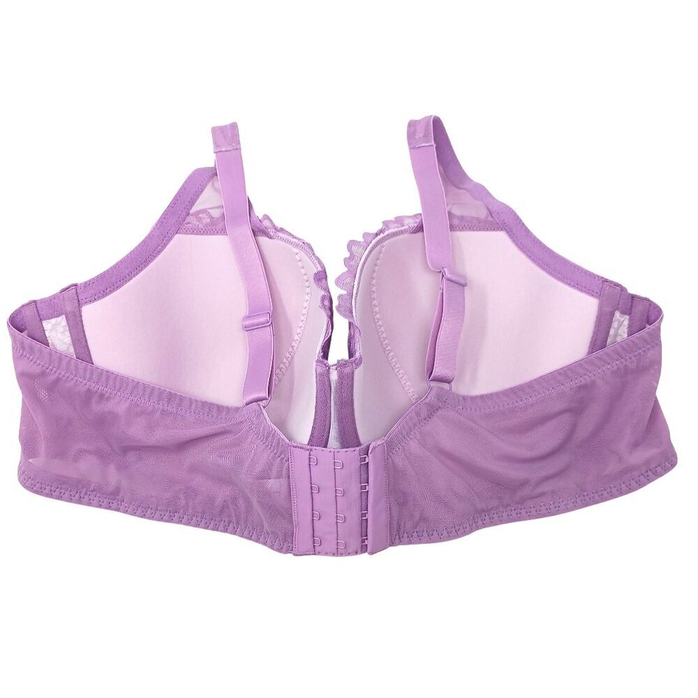 FINAL PRICE Adore Me Purple Lace Underwire Bra 44D - Picture 2 of 8
